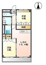 ファインコート北野II 205 ｜ 福岡県久留米市北野町中313（賃貸アパート2LDK・2階・51.31㎡） その2