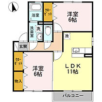 フローラタウン A棟 202 ｜ 福岡県うきは市吉井町鷹取51（賃貸アパート2LDK・2階・55.45㎡） その2