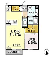 福岡県久留米市梅満町32-5（賃貸アパート1LDK・2階・40.29㎡） その2