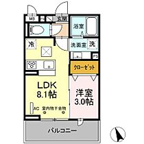 CASTILLO 103 ｜ 福岡県久留米市御井町1690-12（賃貸アパート1LDK・1階・29.01㎡） その2