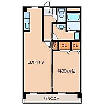 福岡県久留米市朝妻町4-31（賃貸マンション1LDK・2階・45.60㎡） その2