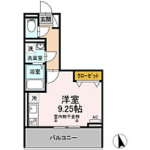 福岡県久留米市朝妻町5-16（賃貸アパート1R・1階・26.90㎡） その2