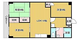 長門石グリーンマンション 305 ｜ 福岡県久留米市長門石3丁目10-24（賃貸マンション3LDK・3階・66.00㎡） その2