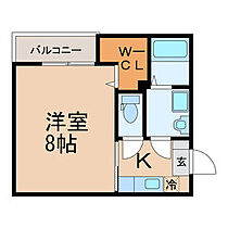 福岡県久留米市中央町20-43（賃貸アパート1K・2階・25.11㎡） その2