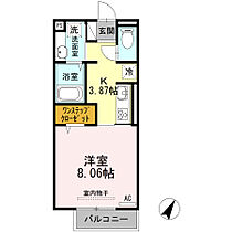 福岡県久留米市津福本町1926-1（賃貸アパート1K・2階・30.27㎡） その2