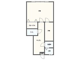 福岡県久留米市草野町草野432-1（賃貸アパート2K・1階・37.37㎡） その2