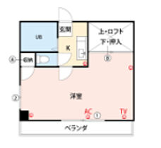 メゾンブランセ 710 ｜ 福岡県久留米市西町1312-5（賃貸マンション1K・7階・27.00㎡） その2