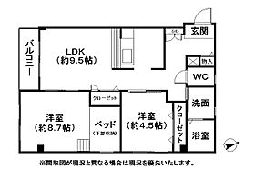 福岡県久留米市三潴町西牟田4437-5（賃貸アパート2LDK・1階・52.58㎡） その2