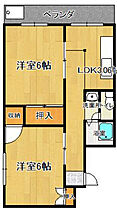 東合川ハイツ A101 ｜ 福岡県久留米市東合川7丁目4-25（賃貸マンション2K・1階・45.00㎡） その2