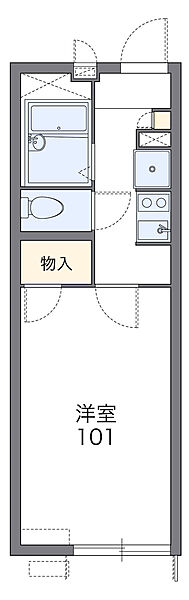 モア天王 ｜埼玉県川越市大字上戸(賃貸アパート1K・2階・22.35㎡)の写真 その2