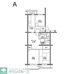 シーブリーズ金沢 4階3LDKの間取り