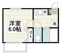 コンフォーティア 1Kの間取図画像