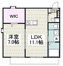 レジデンス横浜上大岡 1LDKの間取図画像