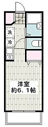 アパート 1Kの間取図画像