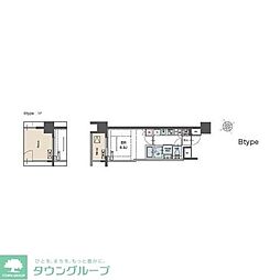 ラグゼナ磯子 1Kの間取図画像
