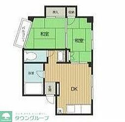 第2マルシンコーポ 2DKの間取図画像