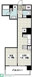 イニシア横浜桜木町 1LDKの間取図画像
