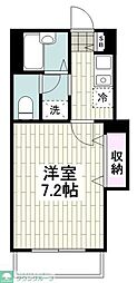 メゾンドレジュ弐番館 1Kの間取図画像