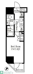 アポロヒルズ関内 1Kの間取図画像