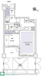 KDXレジデンス横濱紅葉坂 1LDKの間取図画像