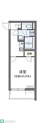 スペルデライト 1Kの間取図画像
