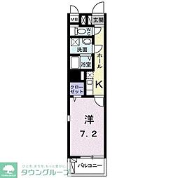 ウイング横須賀 1Kの間取図画像