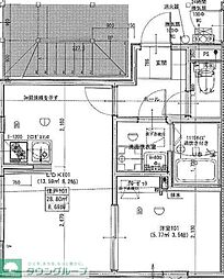 Amberia 1LDKの間取図画像