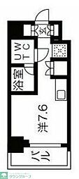 クラリッサ大通り公園 ワンルームの間取図画像