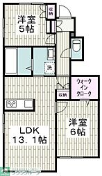 メゾンドステラ 2LDKの間取図画像