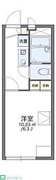 レオパレスクイーンハイム 1Kの間取図画像