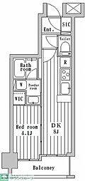 グローベルザ・ソニア横浜 1DKの間取図画像
