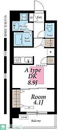 リブリーMYT 1DKの間取図画像