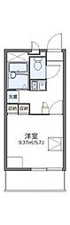レオパレステナマント25 1Kの間取図画像