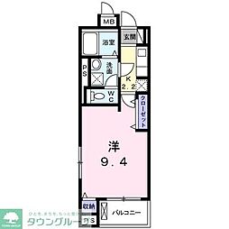 エクセルコート 1Kの間取図画像
