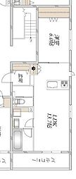 ヘーベルメゾン・ノワール 1LDKの間取図画像