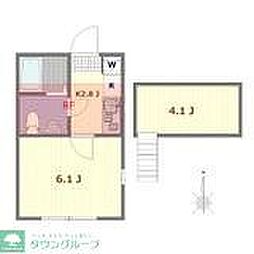 ネクストハイム逗子イースト 1Kの間取図画像