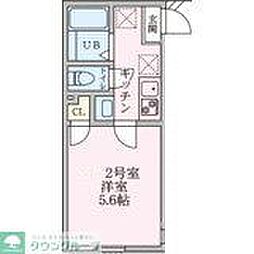 サニーテラス追浜 1Kの間取図画像