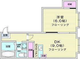 サウスソニア115  ｜ 北海道札幌市東区北十一条東5丁目（賃貸アパート1LDK・1階・29.70㎡） その2