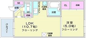 HARAX山鼻C号棟  ｜ 北海道札幌市中央区南十八条西8丁目（賃貸マンション1LDK・2階・33.53㎡） その2