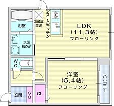 北海道札幌市北区麻生町6丁目（賃貸マンション1LDK・4階・38.45㎡） その2