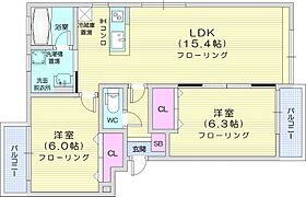 サンモール  ｜ 北海道札幌市北区篠路一条7丁目（賃貸アパート2LDK・2階・59.34㎡） その2