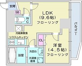 AsterN13  ｜ 北海道札幌市東区北十三条東16丁目（賃貸マンション1LDK・8階・32.33㎡） その2