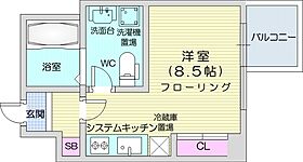 プライマル札幌北18条  ｜ 北海道札幌市北区北十八条西4丁目（賃貸マンション1R・4階・20.28㎡） その2