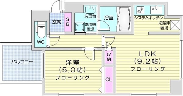 レジディア南一条イースト ｜北海道札幌市中央区南一条東6丁目(賃貸マンション1LDK・12階・35.19㎡)の写真 その2