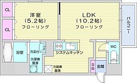 北海道札幌市西区発寒二条3丁目（賃貸マンション1LDK・4階・36.87㎡） その2