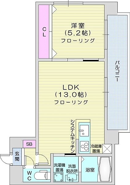 アヴェニュ近美前 ｜北海道札幌市中央区北一条西17丁目(賃貸マンション1LDK・8階・40.29㎡)の写真 その2