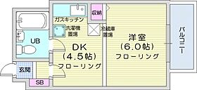 FINECREST　N12  ｜ 北海道札幌市北区北十二条西1丁目（賃貸マンション1DK・5階・18.68㎡） その2