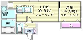 kopencourt環状通東  ｜ 北海道札幌市東区北十二条東15丁目（賃貸マンション1LDK・4階・33.70㎡） その2