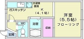 北海道札幌市北区北二十四条西16丁目（賃貸アパート1K・2階・24.00㎡） その2