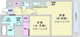 アルファスクエア円山  ｜ 北海道札幌市中央区北二条西25丁目（賃貸マンション1LDK・5階・41.87㎡） その2